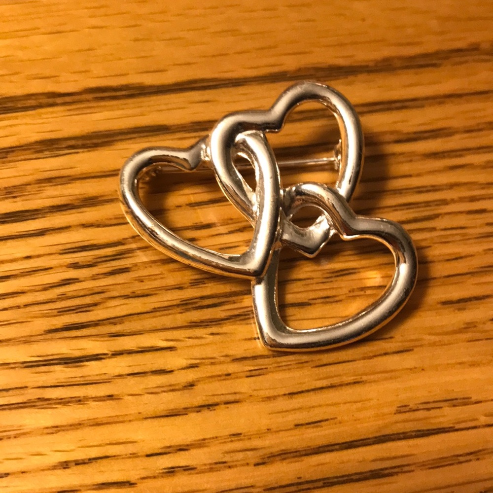 Triple heart Brooch